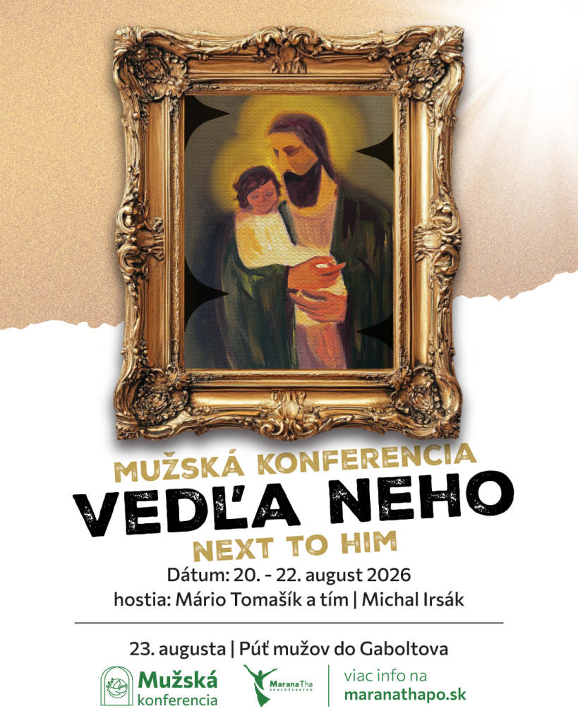 Plagát podujatia Mužská konferencia a púť mužov do Gaboltova