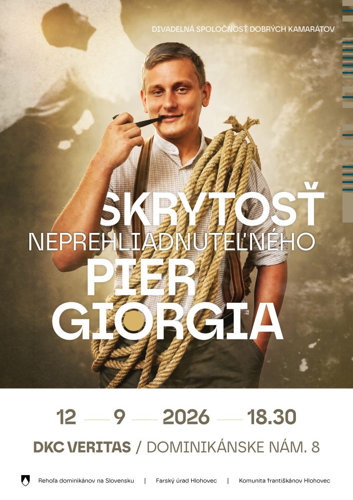 Plagát podujatia Skrytosť neprehliadnuteľného Pier Giorgia