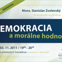 ZMENA DATUMU: Svoradovská prednáška: Demokracia a morálne hodnoty