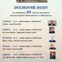 DUCHOVNÉ HODY 25. výročie posvätenia Kostola - nedeľa