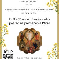 Prednáška - Mons. Branislav Koppal: Dotknúť sa nedotknuteľného