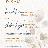 Sv.omša za bezdetných manželov a za slobodných + spoločenské hry/diskusia
